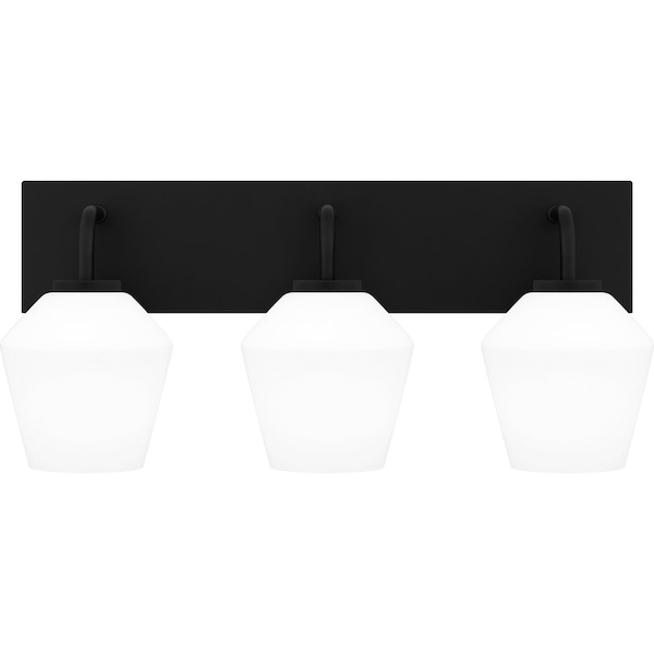 Quoizel Nielson Bath 3 Lights Matte Black NIE8621MBK - main